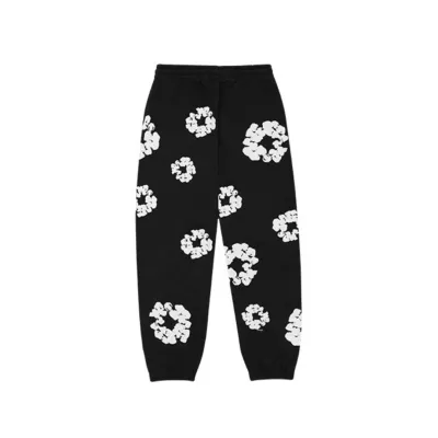 EM Sneakers Denim Tears The Cotton Wreath Sweatpants Black 01
