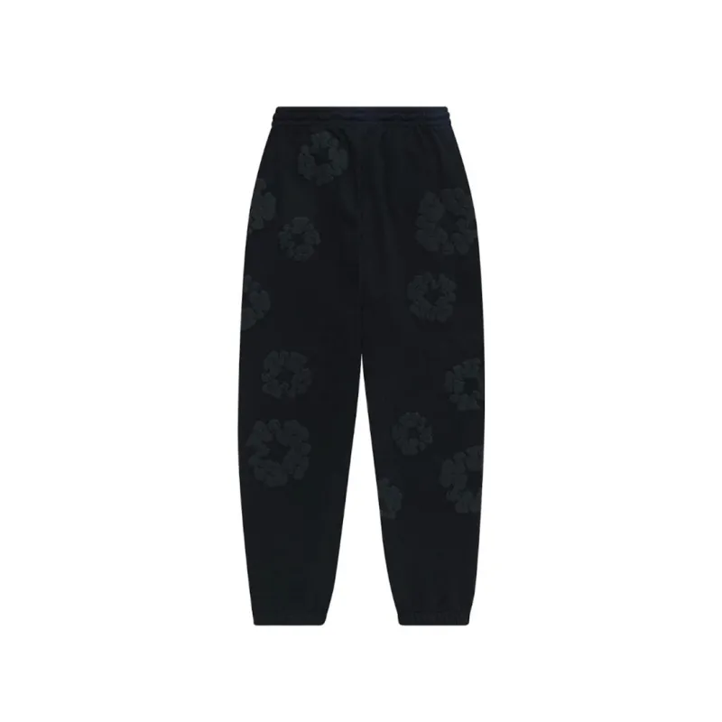 EM Sneakers Denim Tears The Cotton Wreath Sweatpants Black Monochrome