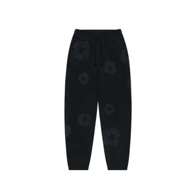 EM Sneakers Denim Tears The Cotton Wreath Sweatpants Black Monochrome 01