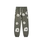 EM Sneakers Denim Tears The Cotton Wreath Sweatpants Dark Gray