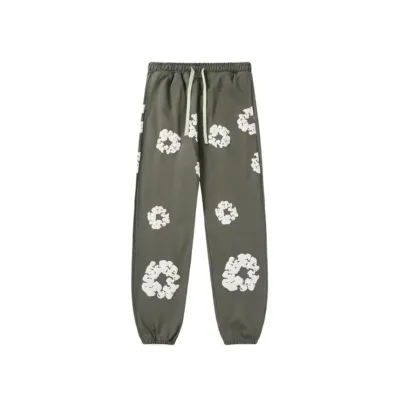 EM Sneakers Denim Tears The Cotton Wreath Sweatpants Dark Gray 01