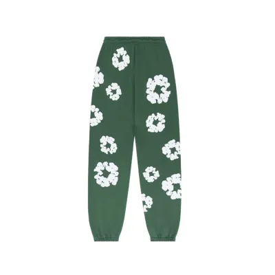 EM Sneakers Denim Tears The Cotton Wreath Sweatpants Green 02