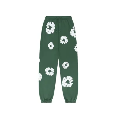 EM Sneakers Denim Tears The Cotton Wreath Sweatpants Green 01