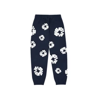 EM Sneakers Denim Tears The Cotton Wreath Sweatpants Navy 01