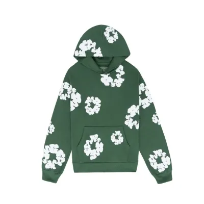 EM Sneakers Denim Tears The Cotton Wreath Sweatshirt Royal Green 01