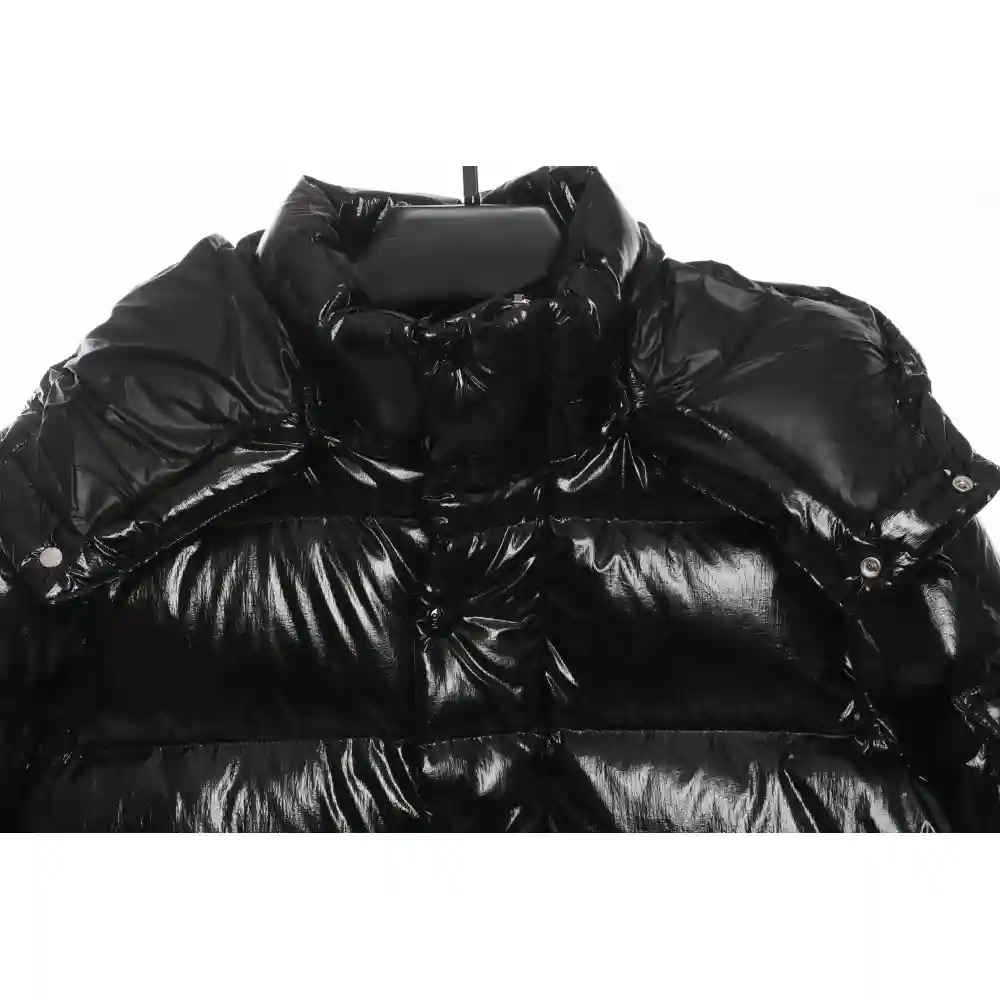 EM Sneakers Moncler Maya Lacquered Down Jacket Black