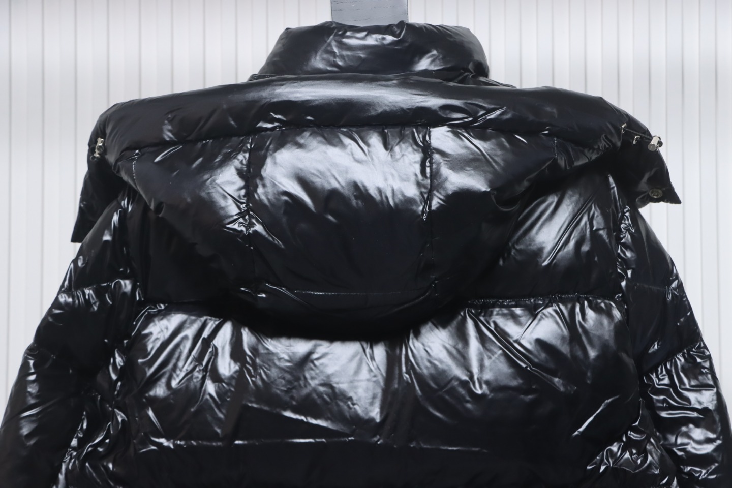 EM Sneakers Moncler Tricolor Web Down Jacket Black