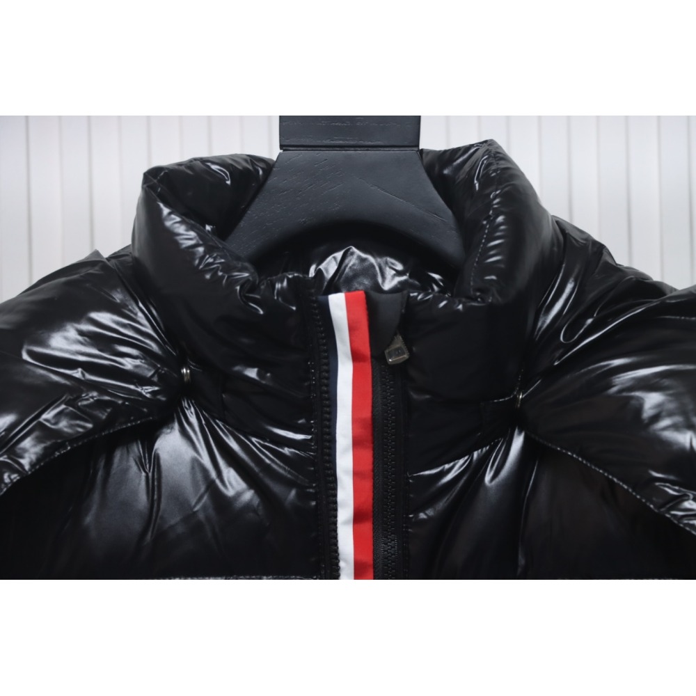 EM Sneakers Moncler Tricolor Web Down Jacket Black