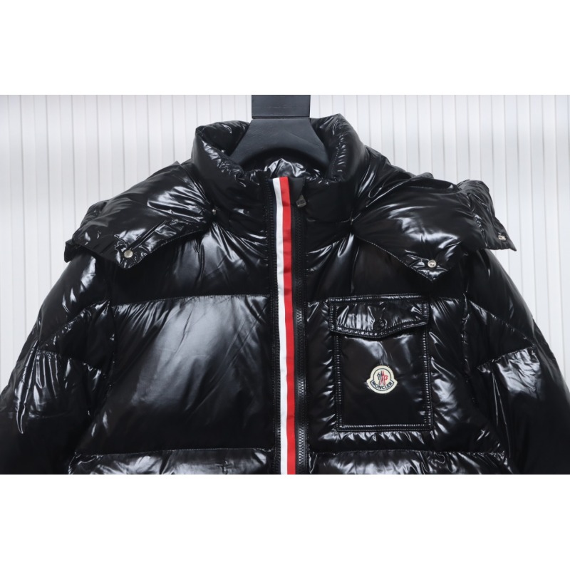 EM Sneakers Moncler Tricolor Web Down Jacket Black