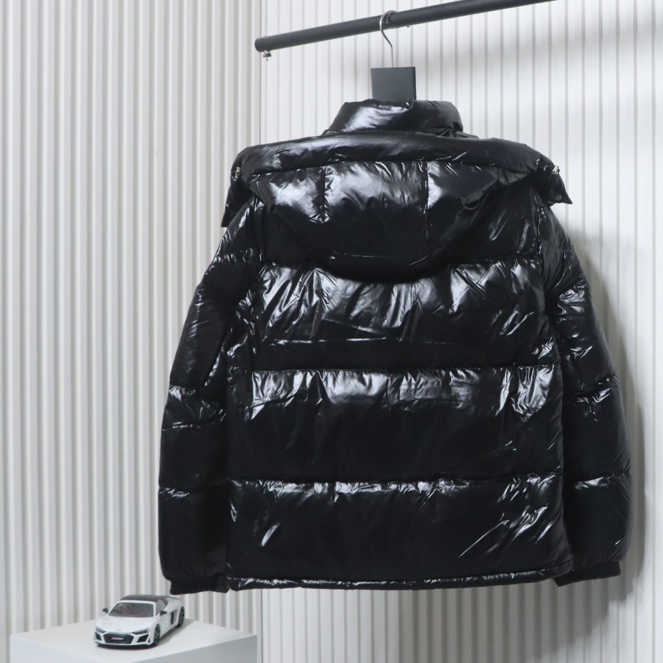 EM Sneakers Moncler Tricolor Web Down Jacket Black