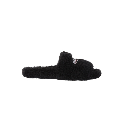 EM Sneakers Balenciaga Furry Slide Black 02