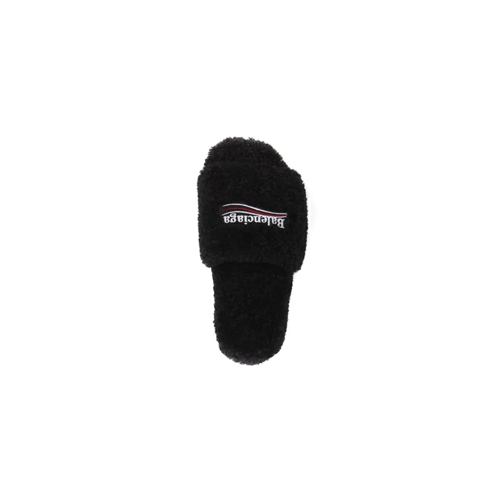EM Sneakers Balenciaga Furry Slide Black