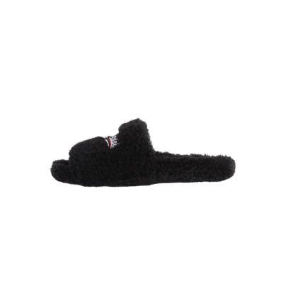 EM Sneakers Balenciaga Furry Slide Black 01