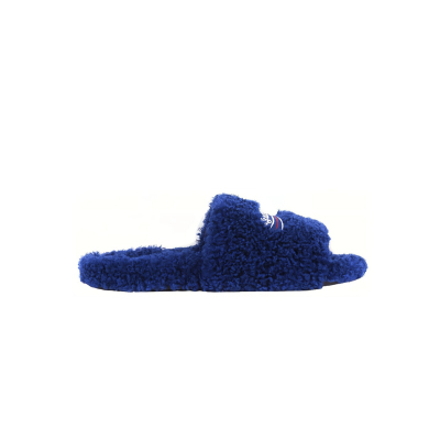 EM Sneakers Balenciaga Furry Slide Blue 02