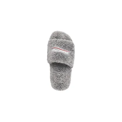 EM Sneakers Balenciaga Furry Slide Grey 02