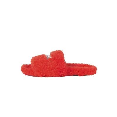 EM Sneakers Balenciaga Furry Slide Red 01