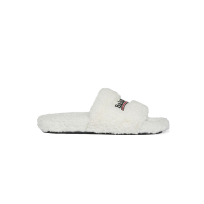 EM Sneakers Balenciaga Furry Slide White 02