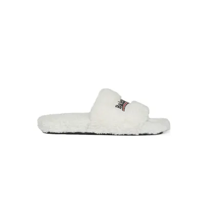 EM Sneakers Balenciaga Furry Slide White 02