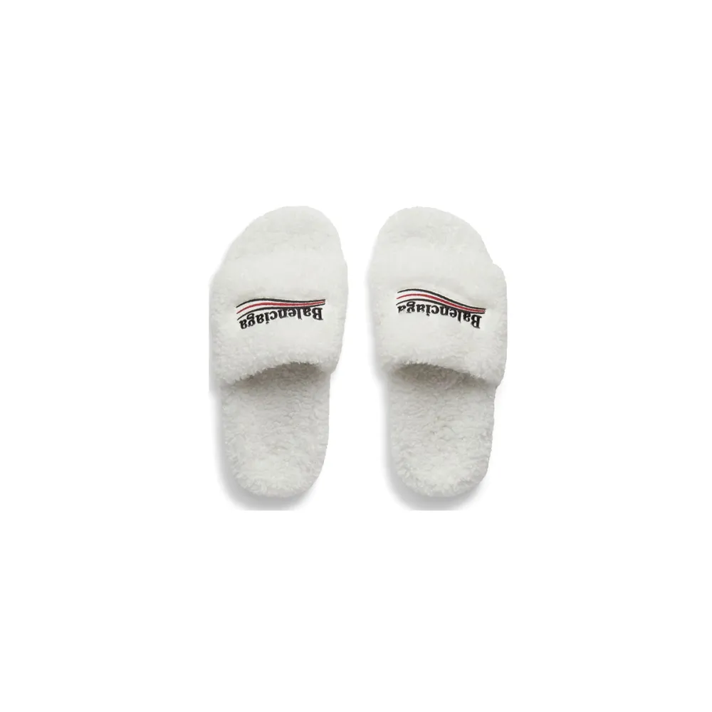 EM Sneakers Balenciaga Furry Slide White