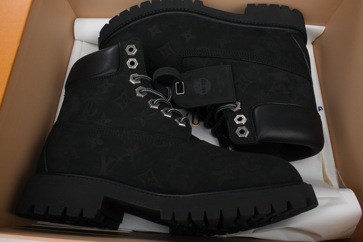 EM Sneakers Louis Vuitton ×Timberland 6" Ankle Boot Black Monogram 