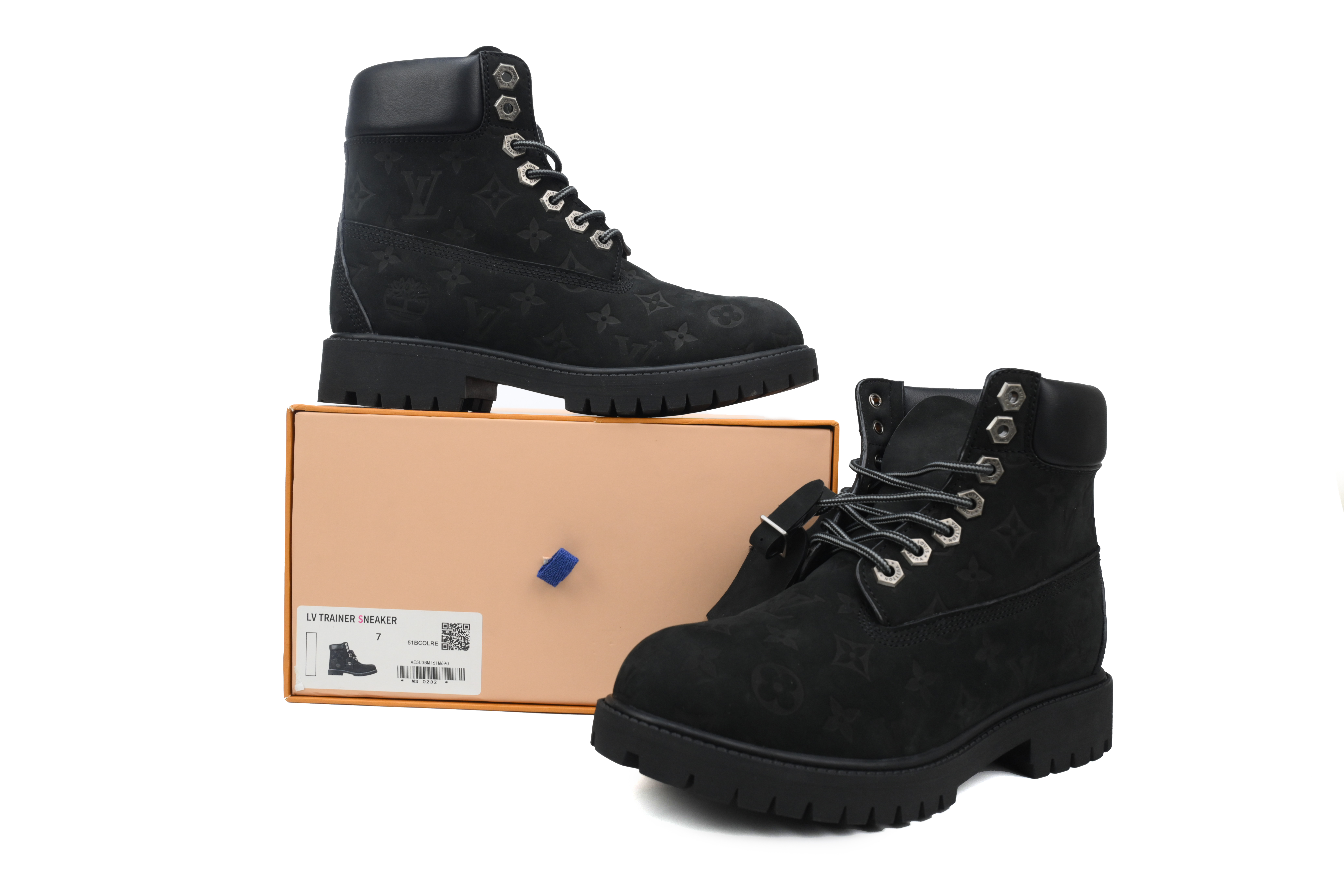 EM Sneakers Louis Vuitton ×Timberland 6" Ankle Boot Black Monogram 