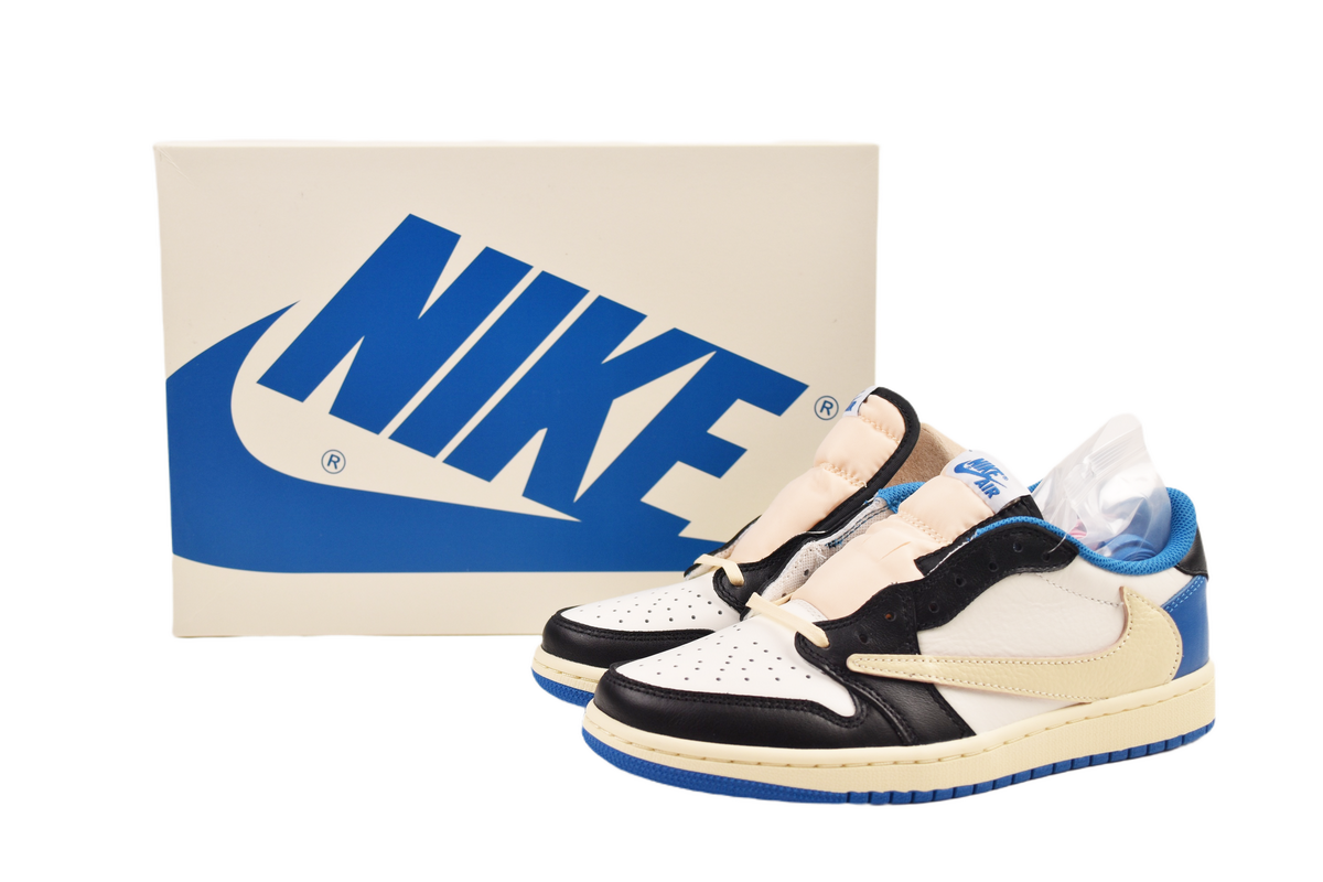 EM Sneakers Jordan 1 Low × Travis Scott x Fragment Design