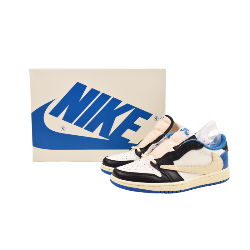 EM Sneakers Jordan 1 Low × Travis Scott x Fragment Design