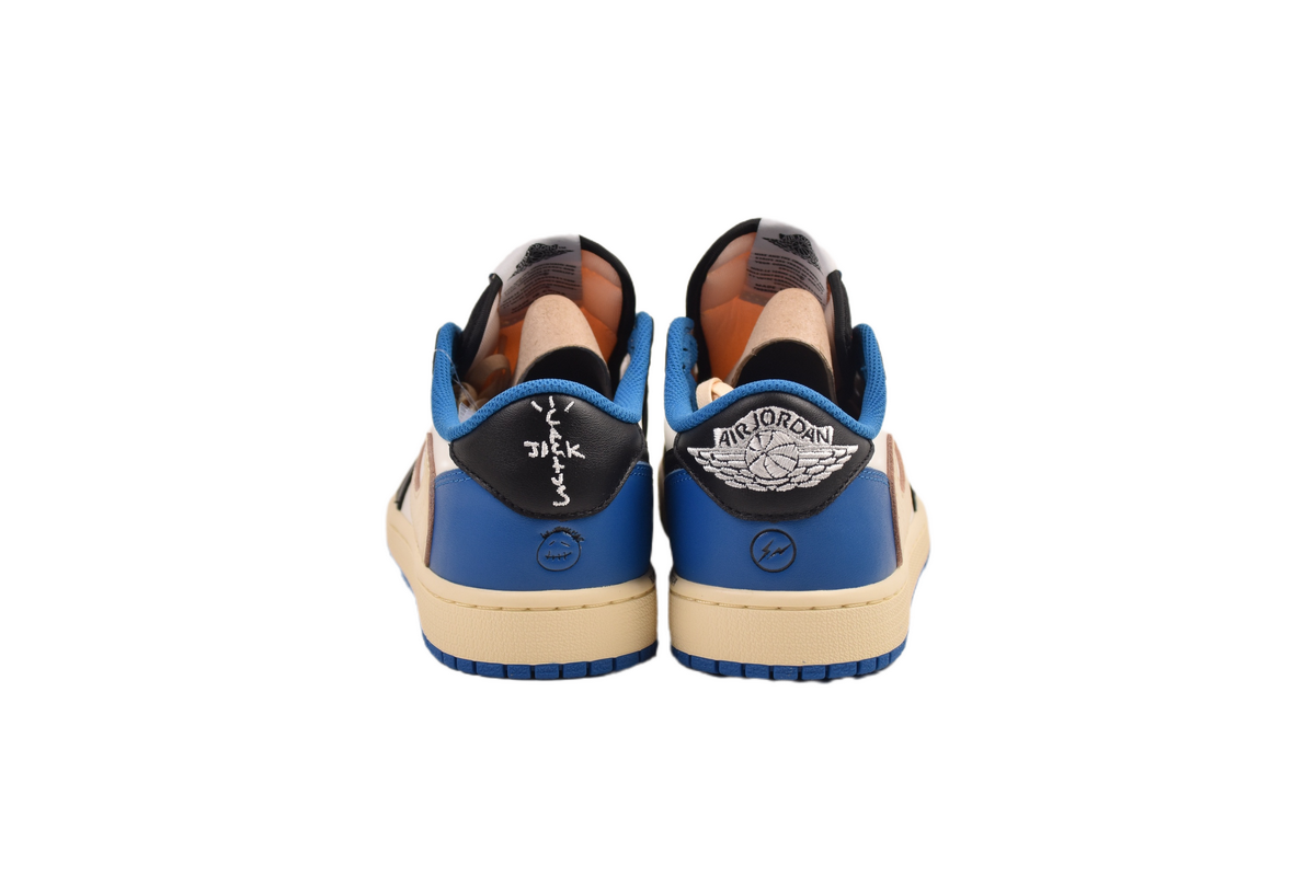 EM Sneakers Jordan 1 Low × Travis Scott x Fragment Design