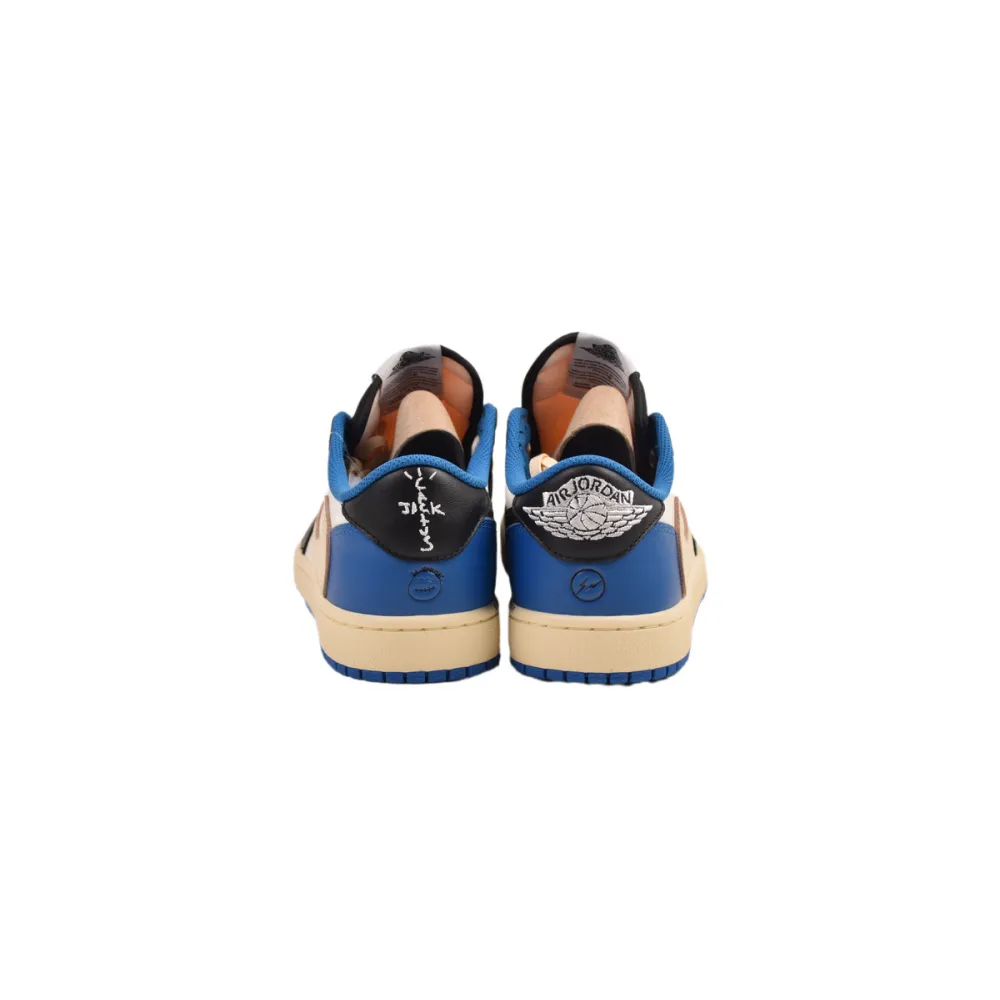 EM Sneakers Jordan 1 Low × Travis Scott x Fragment Design