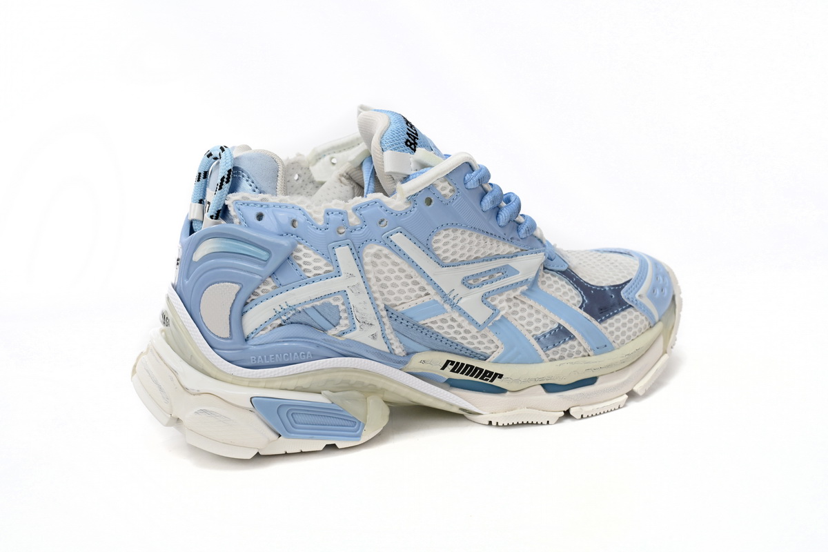 EM Sneakers Balenciaga Runner White Light Blue