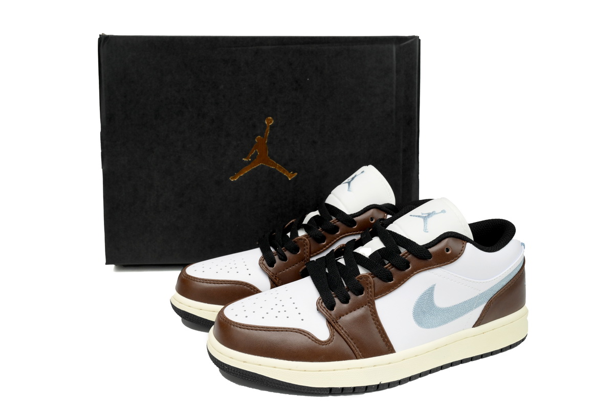 EM Sneakers Jordan 1 Low Mocha Blue Grey