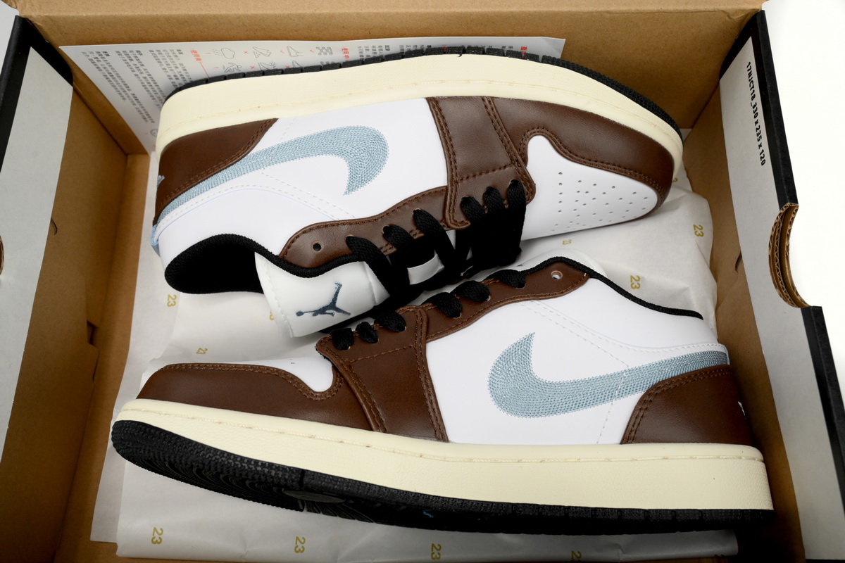 EM Sneakers Jordan 1 Low Mocha Blue Grey