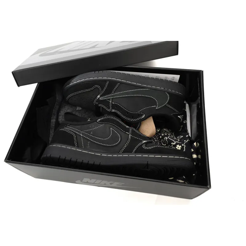 EM Sneakers Jordan 1 Retro Low OG SP ×Travis Scott Black Phantom