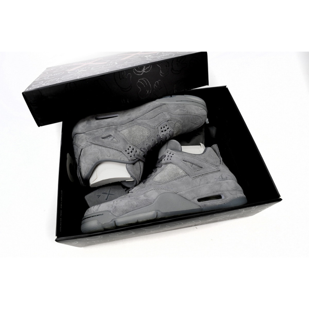 EM Sneakers Air Jordan 4 Retro × KAWS Grey