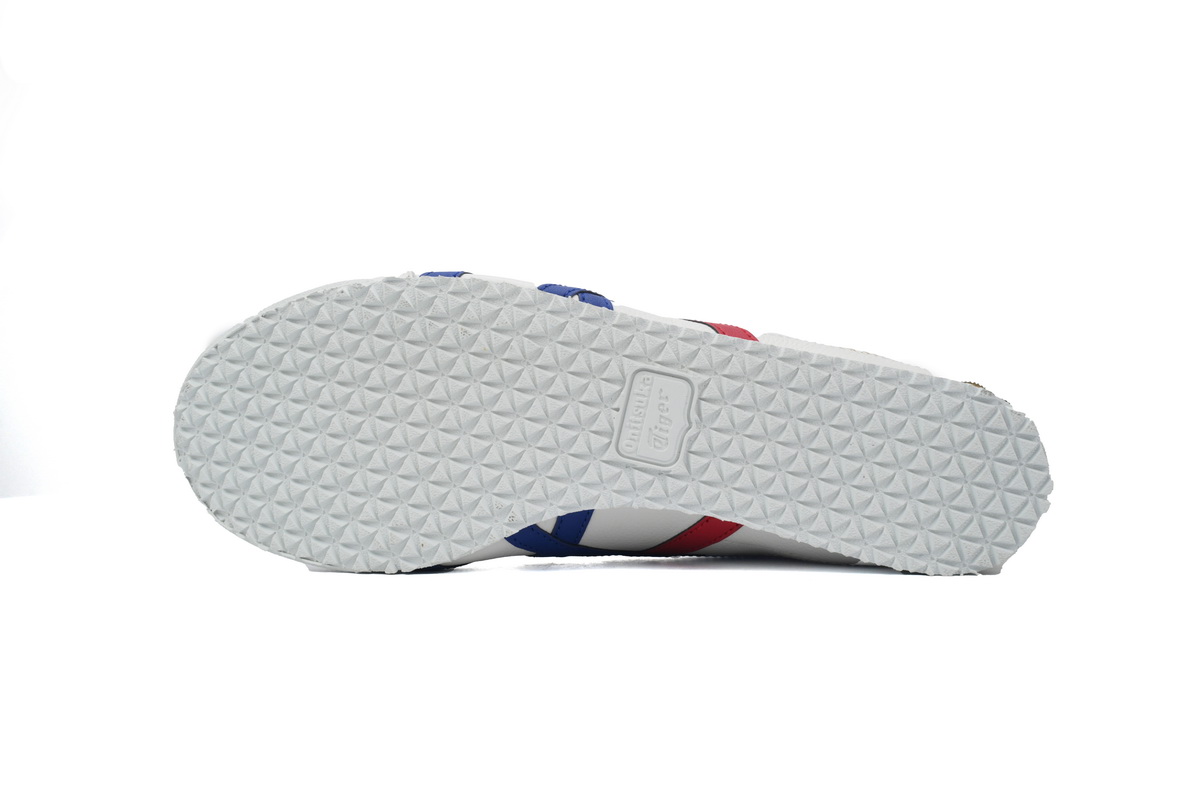 EM Sneakers ASICS Mexico 66 White Blue Red Metallic Gold