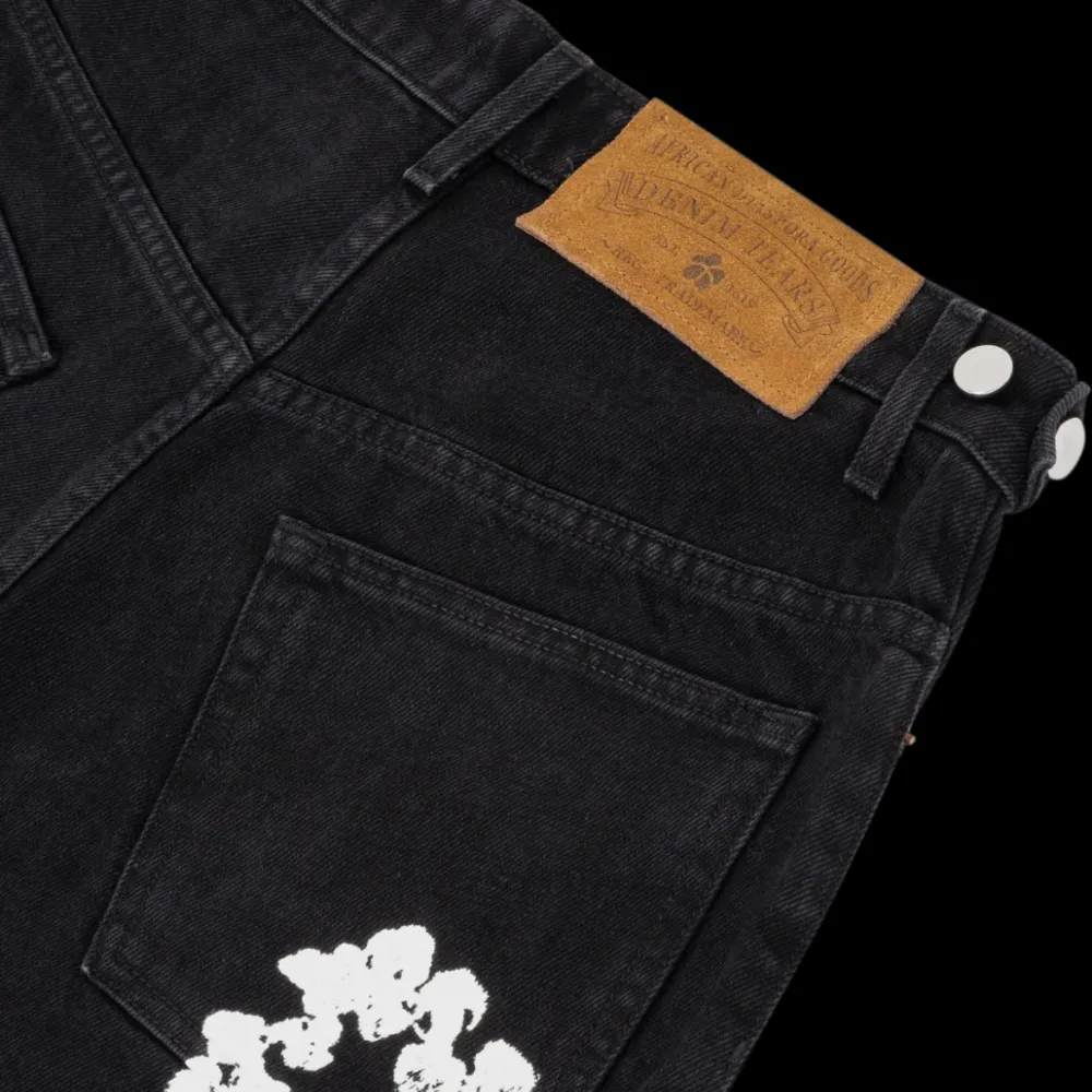 EM Sneakers Denim Tears The Cotton Wreath Jean Shorts Black