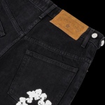 EM Sneakers Denim Tears The Cotton Wreath Jean Shorts Black