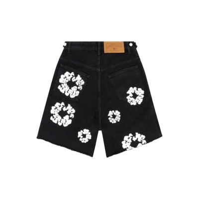 EM Sneakers Denim Tears The Cotton Wreath Jean Shorts Black 02