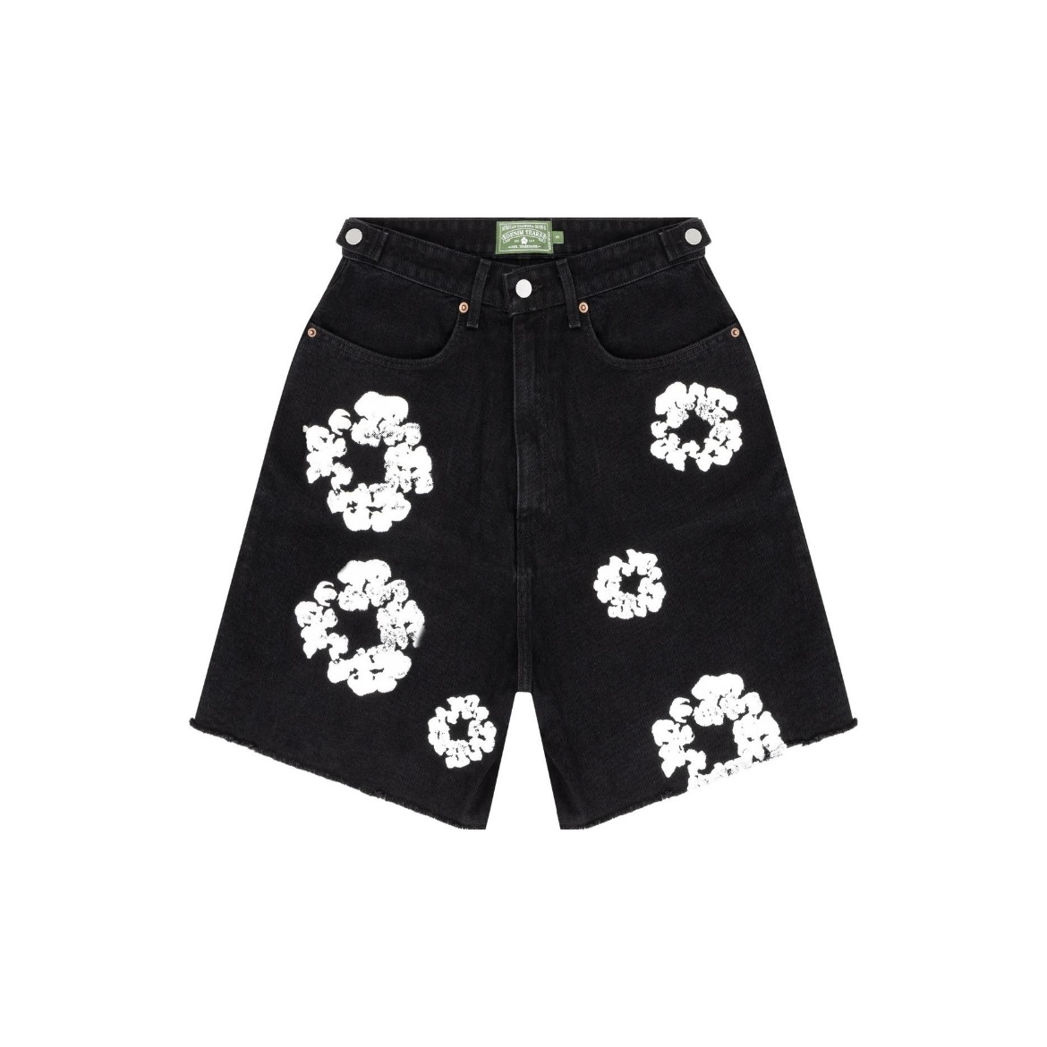 EM Sneakers Denim Tears The Cotton Wreath Jean Shorts Black