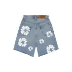 EM Sneakers Denim Tears The Cotton Wreath Jean Shorts Blue