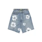 EM Sneakers Denim Tears The Cotton Wreath Jean Shorts Blue
