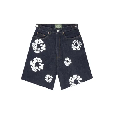 EM Sneakers Denim Tears The Cotton Wreath Jean Shorts Navy 01