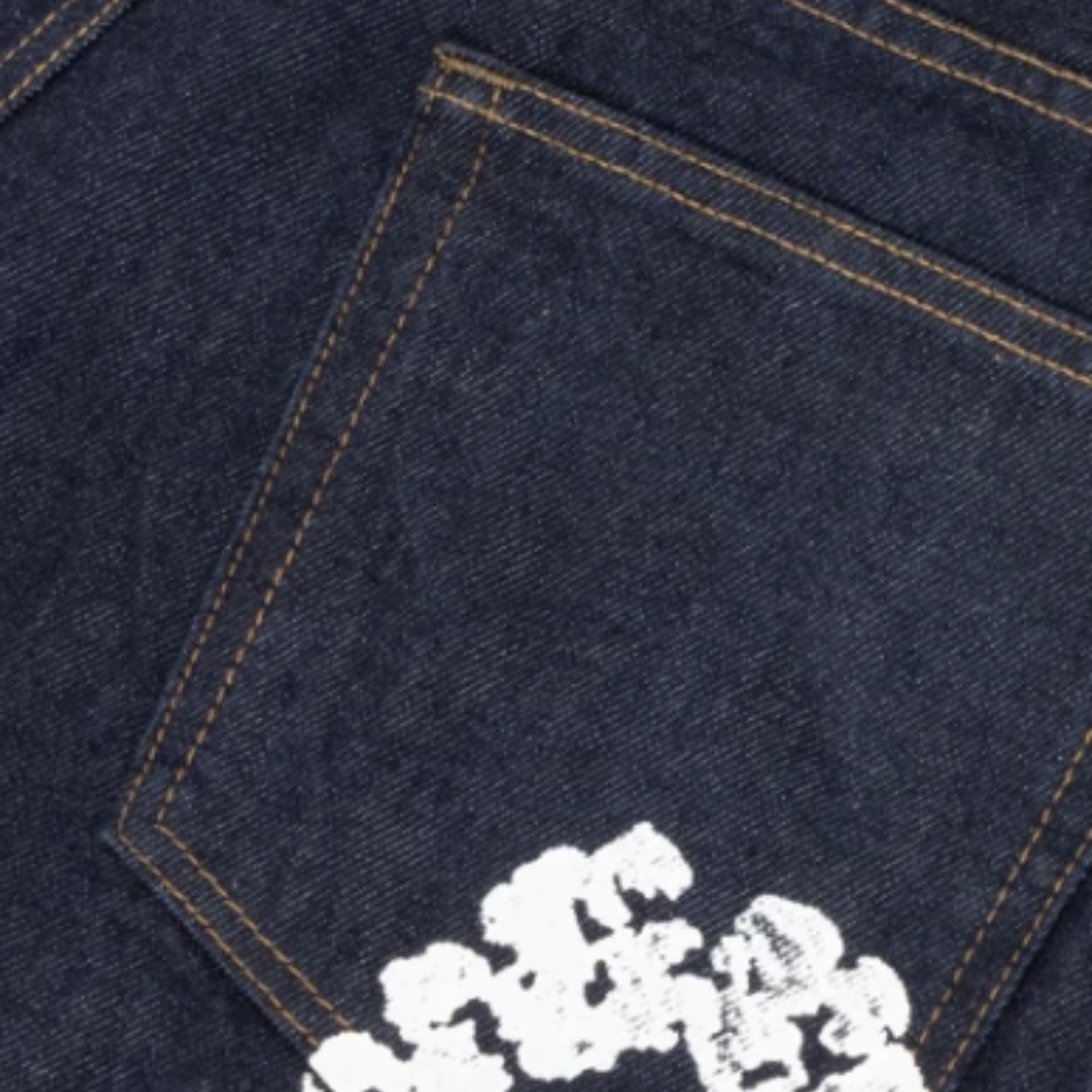 EM Sneakers Denim Tears The Cotton Wreath Jean Shorts Navy