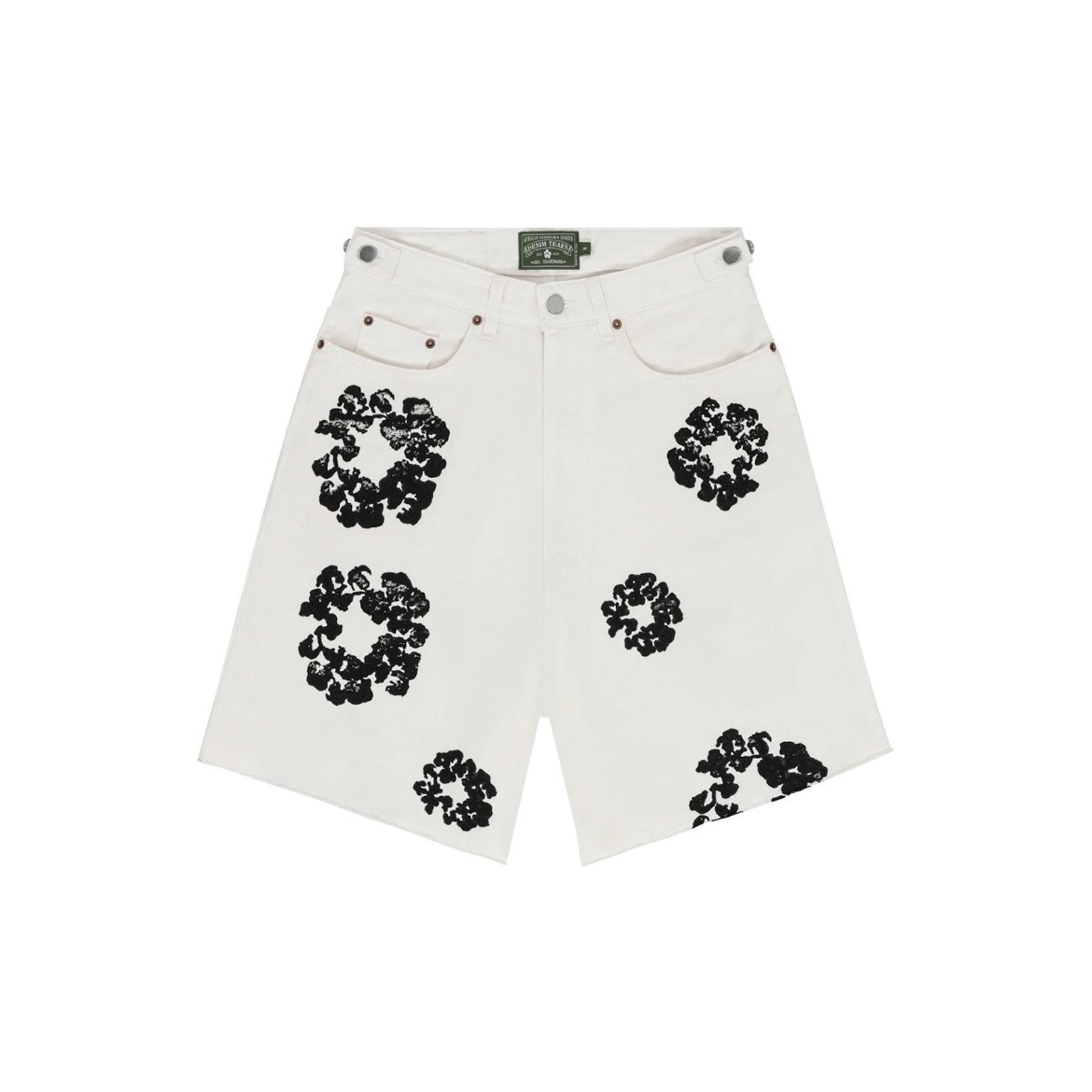 EM Sneakers Denim Tears The Cotton Wreath Jean Shorts White