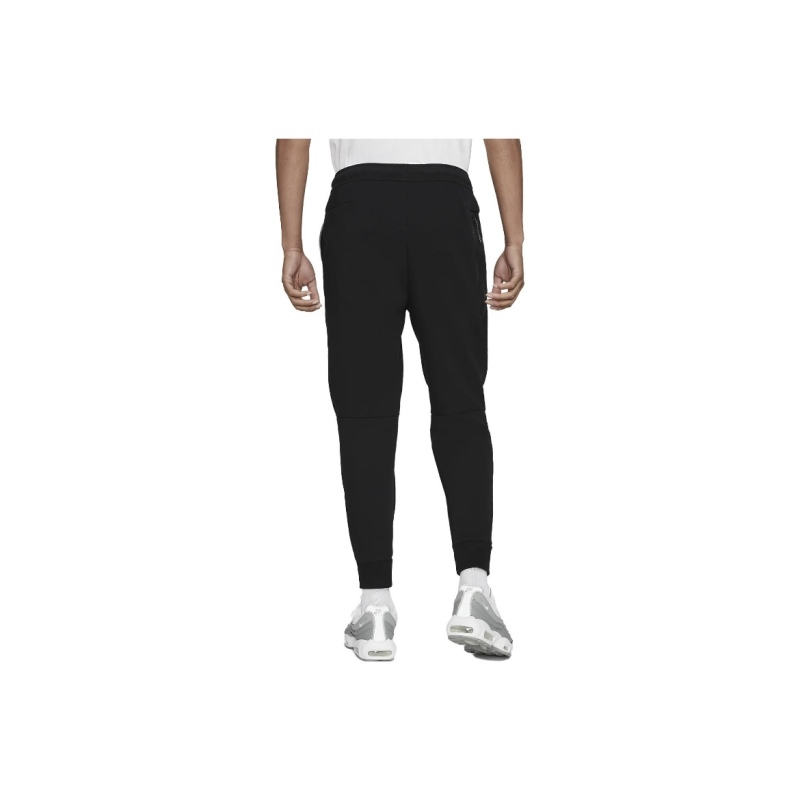 EM Sneakers Nike Sportswear Tech Fleece Full Zip Hoodie & Pant & Joggers Set Black and Gray Stitching