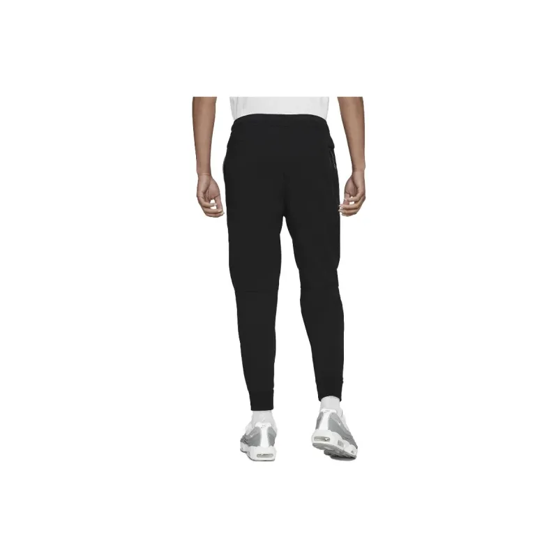 EM Sneakers Nike Sportswear Tech Fleece Full Zip Hoodie & Pant & Joggers Set Black and Gray Stitching