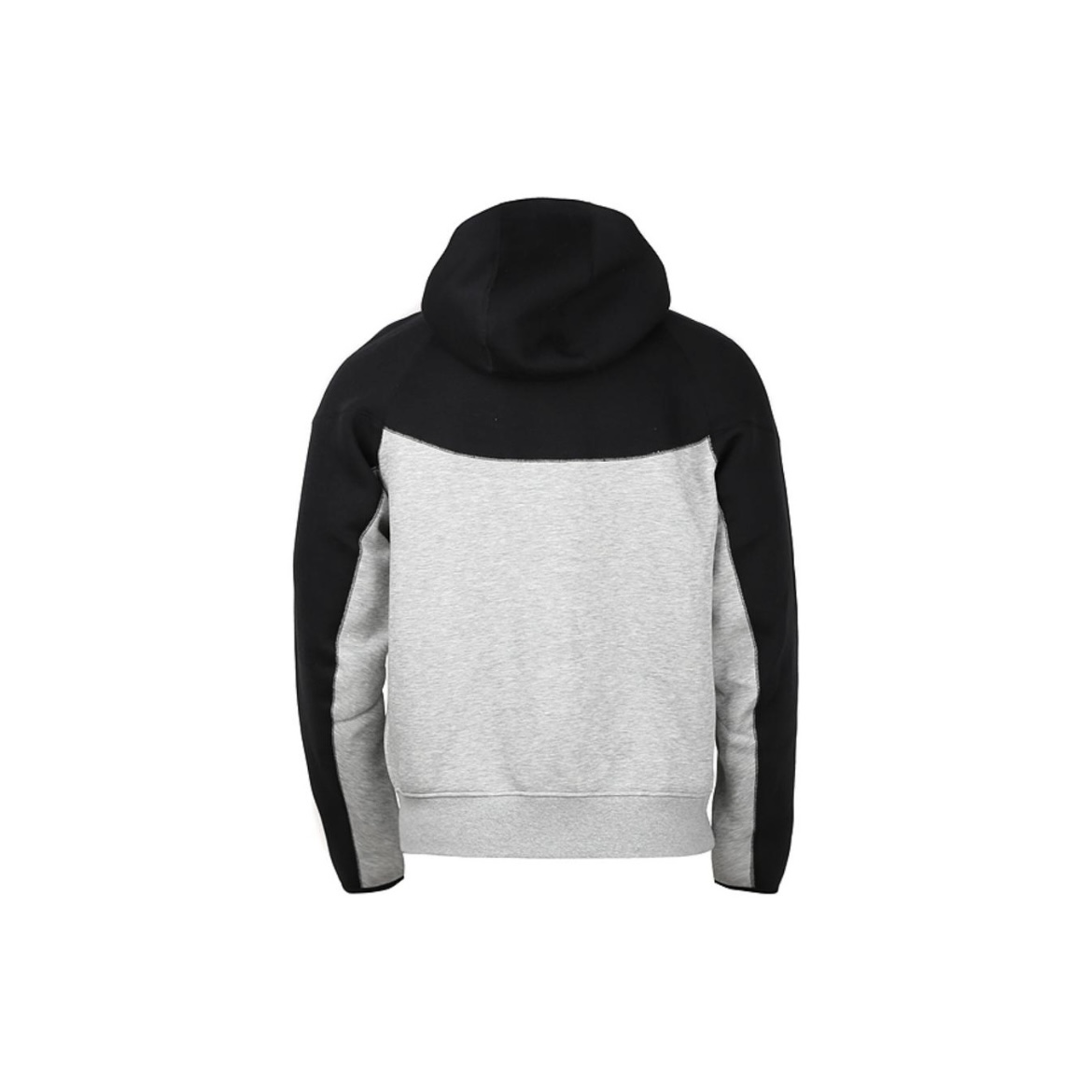 EM Sneakers Nike Sportswear Tech Fleece Full Zip Hoodie & Pant & Joggers Set Black and Gray Stitching