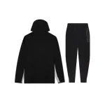 EM Sneakers Nike Sportswear Tech Fleece Full Zip Hoodie & Pant & Joggers Set Black and Gray Stitching
