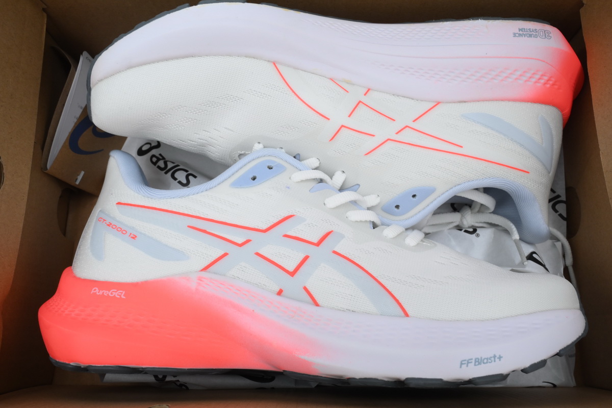 EM Sneakers ASICS GT 2000 12 'White Sunrise Red'