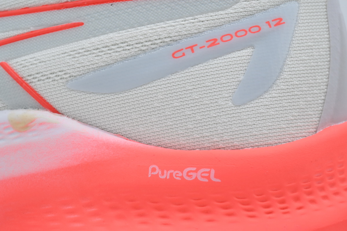 EM Sneakers ASICS GT 2000 12 'White Sunrise Red'